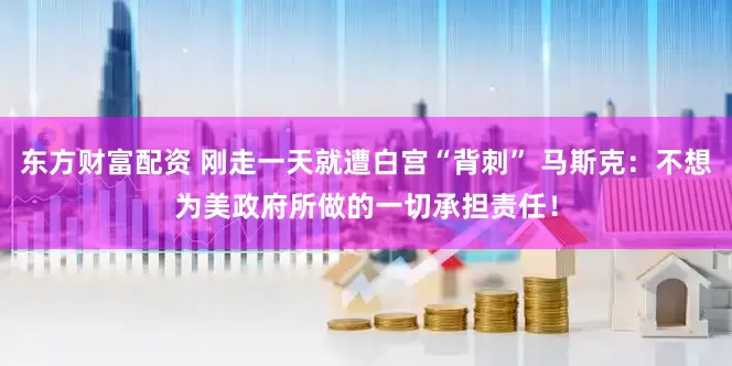 东方财富配资 刚走一天就遭白宫“背刺” 马斯克：不想为美政府所做的一切承担责任！
